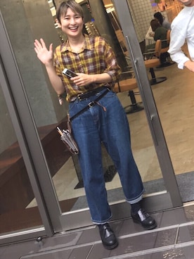 「J.M. WESTON（ジェイエムウエストン）のアイテム」を使った、京里さん（レディース・162cm）の秋コーディネート