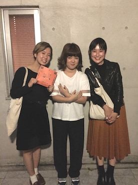 「Acne Studios（アクネストゥディオズ）のアイテム（スカート）」を使った、京里さん（レディース・162cm）の秋コーディネート