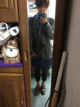 「URBAN RESEARCH（アーバンリサーチ）のアイテム（その他シューズ）」を使った、みなみ かつやさん（メンズ・170cm）の秋コーディネート