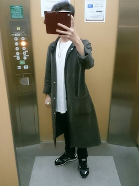 「MARTIN MARGIELA（マルタンマルジェラ）のアイテム（チェスターコート）」を使った、REIさん（メンズ・165cm）の秋コーディネート