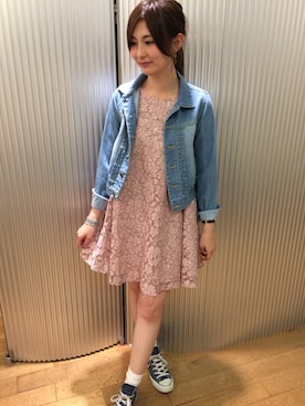 「Aラインワンピース」｜ayuさん（レディース・162cm）の春コーディネート