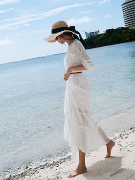 「11am」｜「アイテム（アクセサリー）」を使った、11AMさん（レディース・164cm）の夏コーディネート