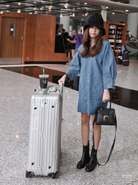 「11am」｜「アイテム（ブーツ）」を使った、11AMさん（レディース・162cm）の春コーディネート