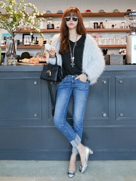 「11am」｜「アイテム（パンプス）」を使った、11AMさん（レディース・162cm）の春コーディネート