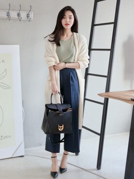 「11am」｜「アイテム（パンプス）」を使った、11AMさん（レディース・164cm）の春コーディネート