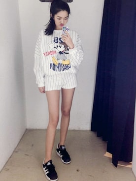 「ミッキー」｜11AMさん（レディース・164cm）の春コーディネート