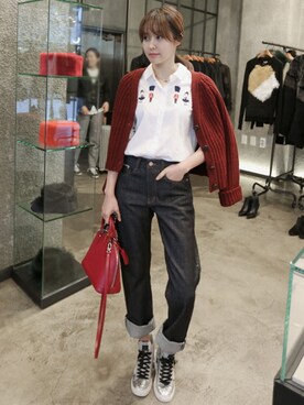 「11am」｜「アイテム（スニーカー）」を使った、11AMさん（レディース・162cm）の春コーディネート