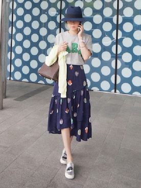 「11am」｜「アイテム（スニーカー）」を使った、11AMさん（レディース・162cm）の春コーディネート