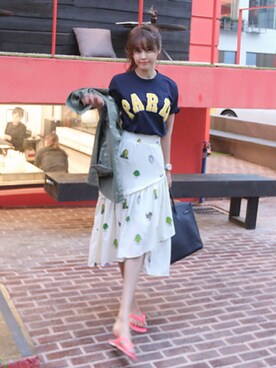 「11am」｜「アイテム（スニーカー）」を使った、11AMさん（レディース・162cm）の春コーディネート