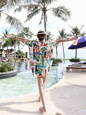 「韓国ファッション」｜11AMさん（レディース・162cm）の夏コーディネート