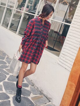 「11AM（-）のアイテム」を使った、11AMさん（レディース・164cm）の夏コーディネート