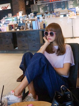 「11am」｜「アイテム（スニーカー）」を使った、11AMさん（レディース・162cm）の夏コーディネート