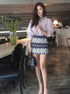 「ルーズフィット」｜11AMさん（レディース・164cm）の夏コーディネート