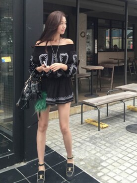 「11am」｜「アイテム（アクセサリー）」を使った、11AMさん（レディース・164cm）の夏コーディネート