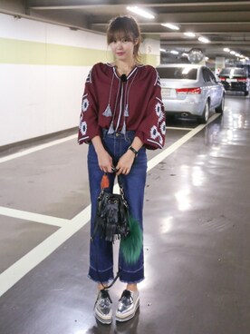 「11am」｜「アイテム（スニーカー）」を使った、11AMさん（レディース・162cm）の夏コーディネート