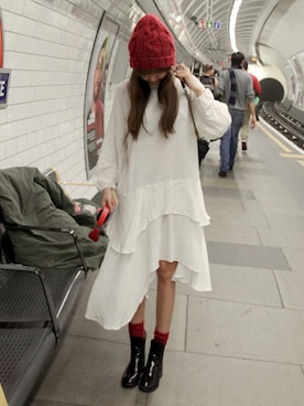 「11AM（-）のアイテム」を使った、11AMさん（レディース・162cm）の夏コーディネート