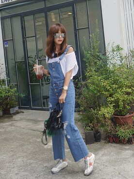 「11am」｜「アイテム（スニーカー）」を使った、11AMさん（レディース・162cm）の秋コーディネート