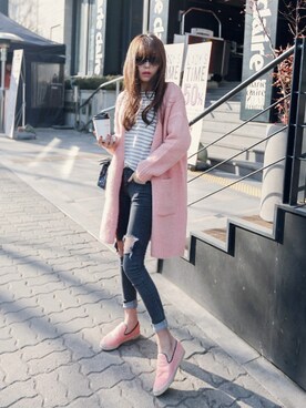 「11am」｜「アイテム（スニーカー）」を使った、11AMさん（レディース・162cm）の秋コーディネート