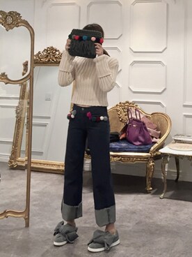 「11am」｜「アイテム（スニーカー）」を使った、11AMさん（レディース・162cm）の秋コーディネート