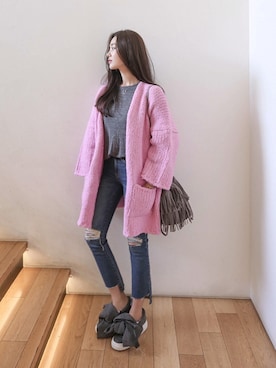 「11am」｜「アイテム（スニーカー）」を使った、11AMさん（レディース・164cm）の秋コーディネート