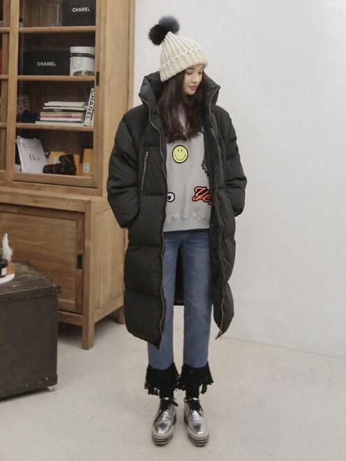 11am 11am ダウンジャケット コートを使ったコーディネート Wear
