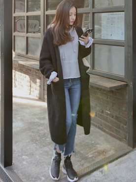 「11am」｜11AMさん（レディース・165cm）の冬コーディネート