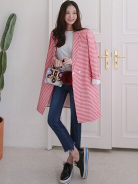 「11am」｜「アイテム（ジャケット/アウター）」を使った、11AMさん（レディース・165cm）の冬コーディネート