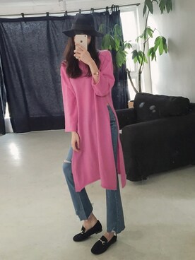 「11am」｜「アイテム（ワンピース/ドレス）」を使った、11AMさん（レディース・165cm）の春コーディネート