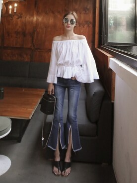シャツ ブラウスを使った 韓国ファッション の人気ファッションコーディネート Wear