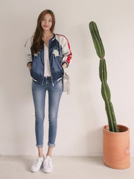 「11AM（-）のアイテム」を使った、11AMさん（レディース・165cm）の夏コーディネート