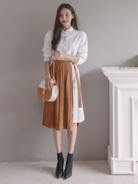 「11am」｜「アイテム（ワンピース/ドレス）」を使った、11AMさん（レディース・165cm）の秋コーディネート