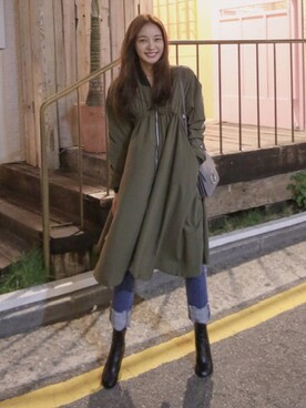 「11am」｜「アイテム（ジャケット/アウター）」を使った、11AMさん（レディース・165cm）の秋コーディネート