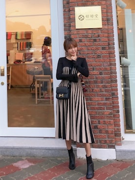 「11am」｜「アイテム（ワンピース/ドレス）」を使った、11AMさん（レディース・160cm）の秋コーディネート