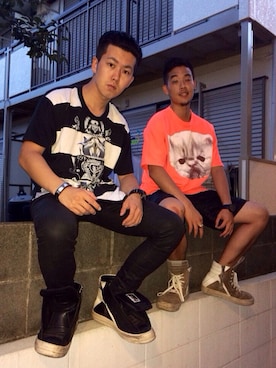 「SHAUN SAMSON（ショーンサムソン）のアイテム」を使った、SSSさん（メンズ・173cm）の夏コーディネート