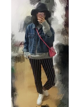 「rag & bone（ラグアンドボーン）のアイテム（デニムジャケット）」を使った、crystalljshowさん（レディース・170cm）の秋コーディネート