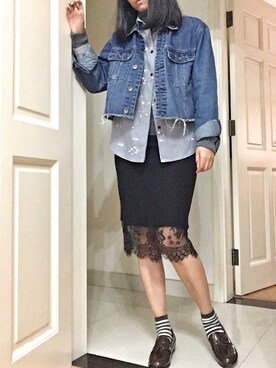 「rag & bone（ラグアンドボーン）のアイテム（ジャケット/アウター）」を使った、crystalljshowさん（レディース・170cm）の春コーディネート