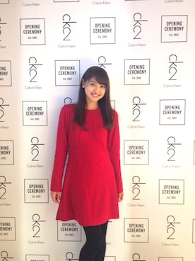 「CISOLASSE（シソーラス）のアイテム（ピアス（両耳用））」を使った、松元絵里花さん（レディース・168cm）の冬コーディネート