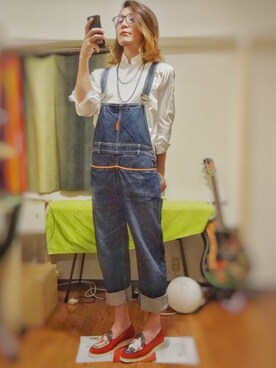 「アイテム（オールインワン・サロペット）」を使った、jijiさん（メンズ・180cm・20代）の秋コーディネート