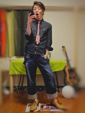 「アイテム（オールインワン・サロペット）」を使った、jijiさん（メンズ・180cm・20代）の秋コーディネート