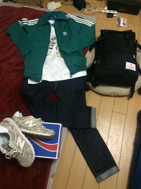 「NEWBALANCE」｜「アイテム（その他アウター）」を使った、RYOさん（メンズ・169cm）の冬コーディネート