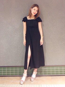「FIG&VIPER（フィグアンドバイパー）のアイテム（ワンピース/ドレス）」を使った、SAKIさん（レディース・166cm）の夏コーディネート