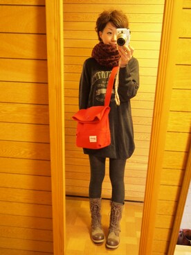 晴れのちさん（レディース・163cm）の冬コーディネート