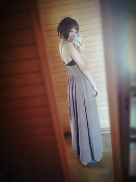 「マキシワンピ」｜晴れのちさん（レディース・163cm・30代）の夏コーディネート
