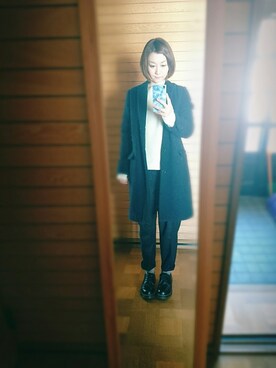 「pas de calais（パドカレ）のアイテム（ジャケット/アウター）」を使った、晴れのちさん（レディース・163cm）の冬コーディネート