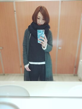 「pas de calais（パドカレ）のアイテム（ジャケット/アウター）」を使った、晴れのちさん（レディース・163cm）の冬コーディネート