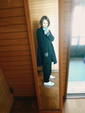 「pas de calais（パドカレ）のアイテム（ジャケット/アウター）」を使った、晴れのちさん（レディース・163cm）の冬コーディネート