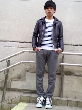 naoさん（メンズ・166cm）の冬コーディネート