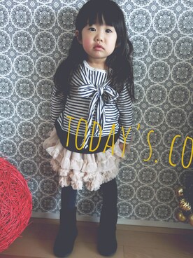 RinoRihiさん（キッズ・90cm）の冬コーディネート