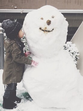 RinoRihiさん（キッズ・90cm）の冬コーディネート