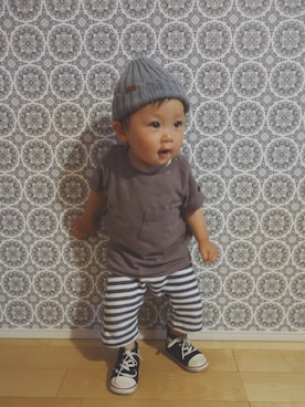 RinoRihiさん（キッズ・70cm）の夏コーディネート